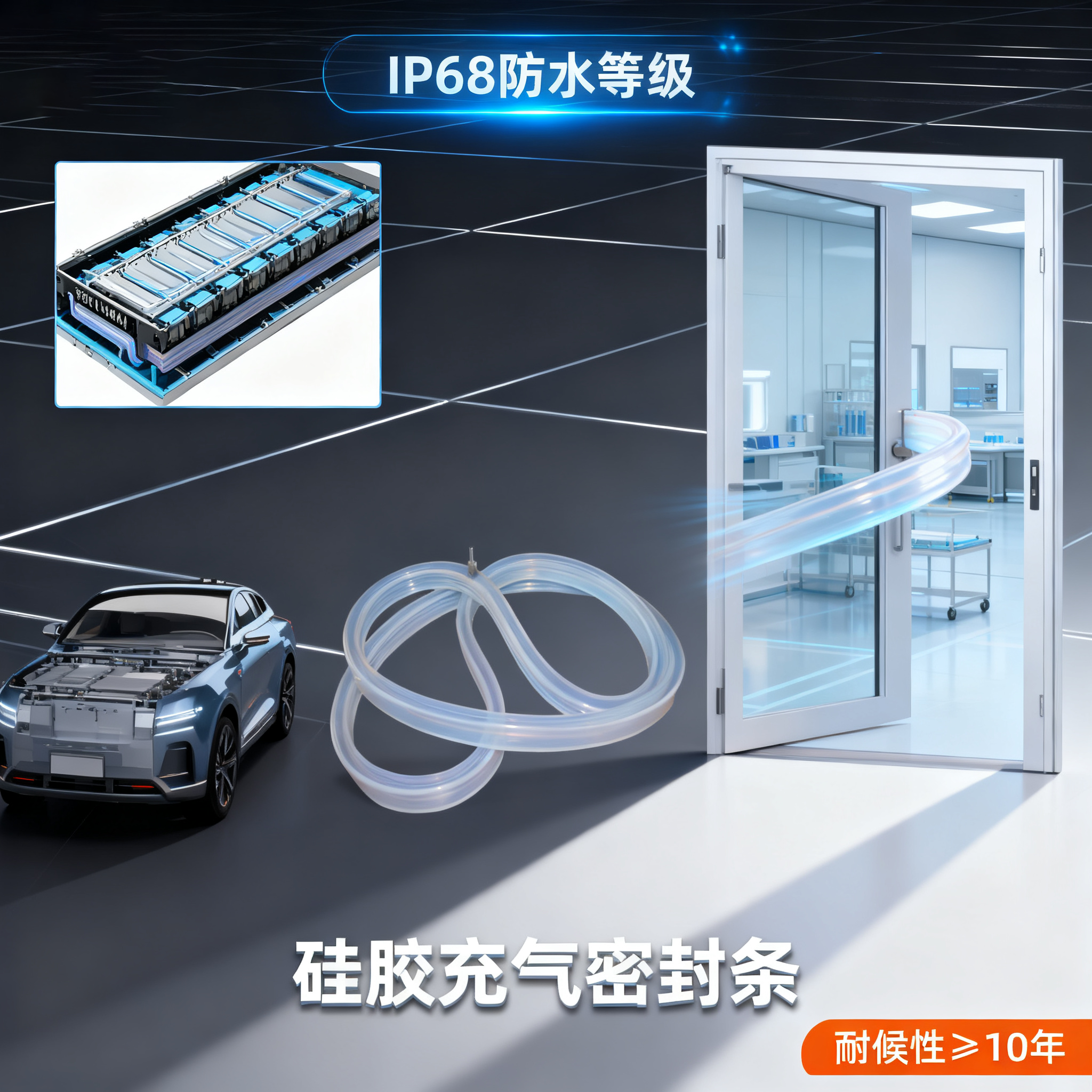 硅膠氣囊密封條